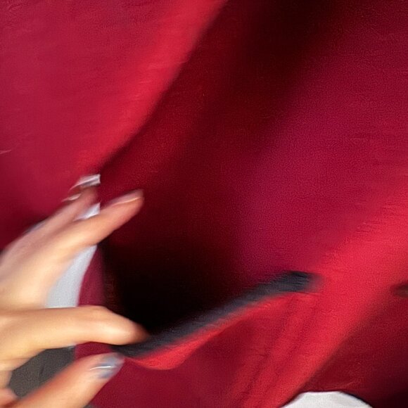 Vintage Red Duffle mid length coat made in italy size small to medium - Picture 4 of 11